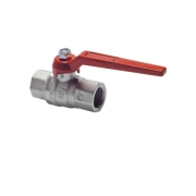Ball valve silicone-free lever brass nickel/PTFE female threadBSP