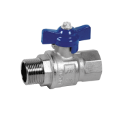 Ball valve compressed air brass/PTFE thread male-female BSPP