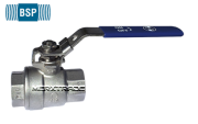Ball valve 2piece body Stainless steel BSPP-PN25 up to PN64