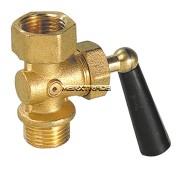 Pressure gauge valve brass male / female thread BSPP