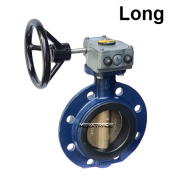 Butterfly valve monoflange Long gearbox GGG40/alubronze/NBR PN10/16