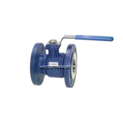 Ball valve 2piece flanged DVGW approval steel/St.St.1.4301/PTFE/Viton-PN40
