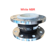 Compensator flenzen staal zink balg wit NBR lengte 130mm PN10/16