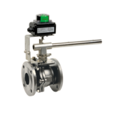 Ball valve 2-piece flanged & Limit Switch Box  body: stainless steel
