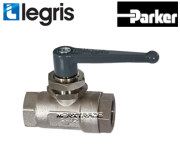 Ball valve panel mounting PARKER-LEGRIS brass/NBR thread BSPP
