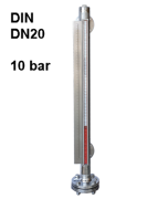Magnetisch peiltoestel 2 aansluitingen RVS flens DIN DN20 10bar