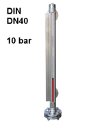 Magnetisch peiltoestel 2 aansluitingen RVS flens DIN DN40 10bar