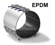 Reparatie koppeling 3 delig RVS.304/EPDM PN4/6/10 lengte 500mm
