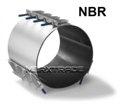 Reparatie koppeling 3 delig RVS.304/NBR PN6/10 lengte 400mm