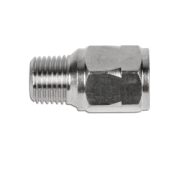 Mini check valve with spring brass-nickel-NBR male female thread BSP R/Rp