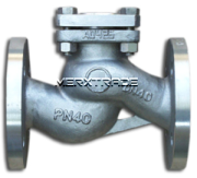 Check valve Lift type with spring flanged Stainless.steel PN16/40