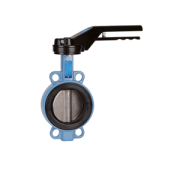 Butterfly valve wafertype lever Ductile iron / Stainless steel / EPDM high temp