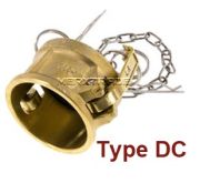 Camlock koppeling messing type DC