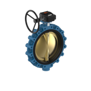 Butterfly valve LUG.type Gearbox-GGG40/aluminium-bronze/NBR