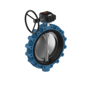 Butterfly valve LUG gearbox GGG40/St.St.1.4408/EPDM PN10/16