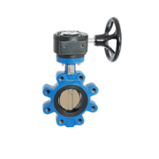 Butterfly valve LUG gearbox GGG40/alubronze/NBR PN6