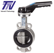 Butterfly valve wafertype lever excellence range stainless steel EPDM PN16
