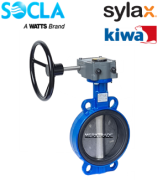 Butterfly valve Sylax wafer gearbox GG25/St.St/EPDM PN6/10/16