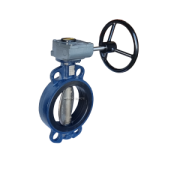 Butterfly valve wafer gearbox GGG40/St.St./EPDM PN10/16/JIS 10K/ANSI150#