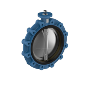 Butterfly valve LUG bare-shaft GGG40/Super Duplex/NBR PN10/16