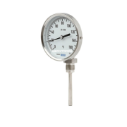 Bimetaal thermometer WIKA Industrieel RVS behuizing Ø 160mm onderaansluiting 1/2"