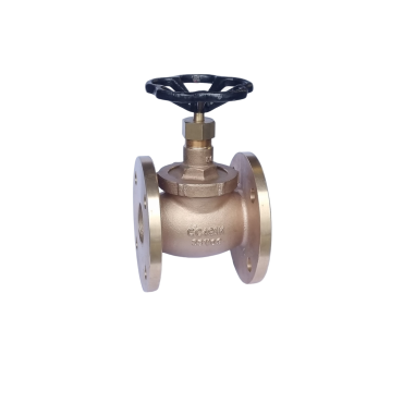 Globe valve Bronze flanged stop, sdnr screw down non return type threaded and secured bonnet PN16