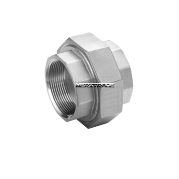 threaded coupling 3-piece |union stainless steel 1.4408 │model straight bsp npt | inox | George Fisher | GF Piping