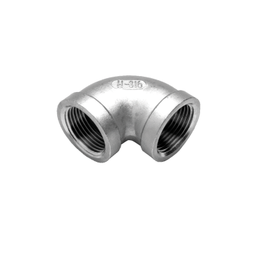 kniebocht haaks inwendige draad NPT roestvrijstaal. bochtstuk 90 grade met NPT binnendraad, inox materiaal, 16 bar,