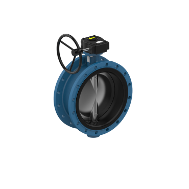 double flanged butterfly valve , double flanged scrubber valve, super duplex econ double butterfly valve, double butterfly valve with lever, double butterfly valve with lever, bare shaft, econsuper duplex, econ6022, econ 6021