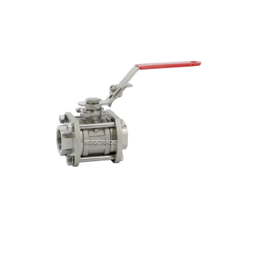 Ball valve 3 piece FDA approved thread BSPP lever Stain.St./TFM1600 PN63, Ball valve | Thread BSPP │EC 1935/2004 for food industries │ ATEX | Food Quality | Food industry | Webshop

