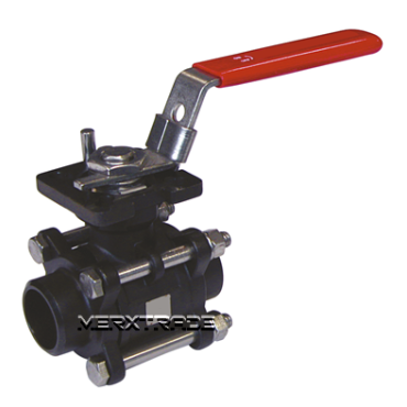 Kogelkraan bolkraan kogelafsluiter  staal 3delig iso5211top draad BSPP ball valve steel 3piece 737 738 739