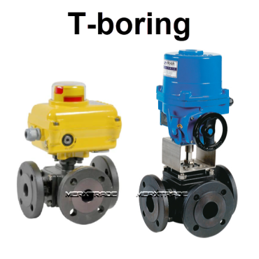 Kogelkraan bolkraan met T boring staal elektrisch staal flenzen 230volt