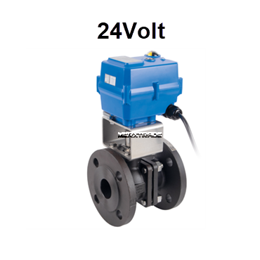 kogelkraan elektrisch werkend, staal, servomotor 24volt AC / DC, brandveilig, geflensd, hoge kwaliteit, lage prijs, valpes, bernard, Auma, Eriks, Econosto, Bray, Ebro,