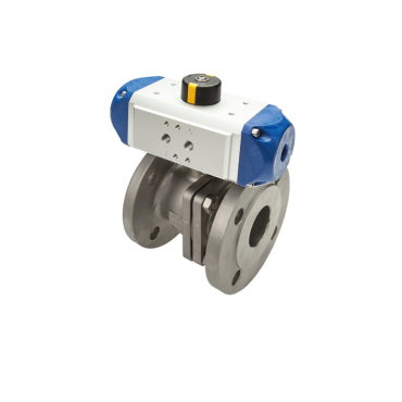 Ball valve pneumatic double single action |Flanges PN16│Stainless steel│2-piece body| High Quality | Industrial | Webshop