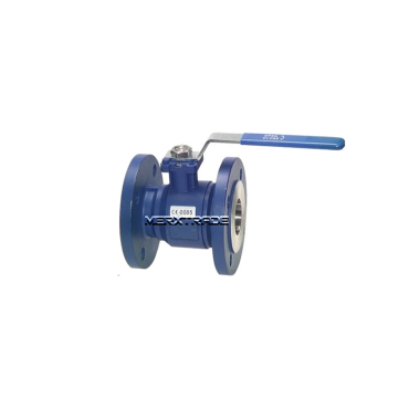 Kogelkraan 2 delig flens DVGW staal RVS PTFE PN40 ball valve 2 piece flanged 1937033