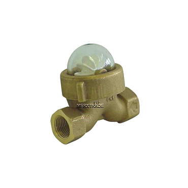 Sight glass with fins rotor