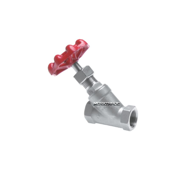 Globe valve, stainless steel, SDNR, fixed disk, straight, angled, PN40, industrial