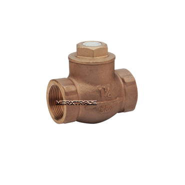 Check valve, valve, swing type, swing check valve, bronze, threaded, threaded BSPP, BSPP, PN25