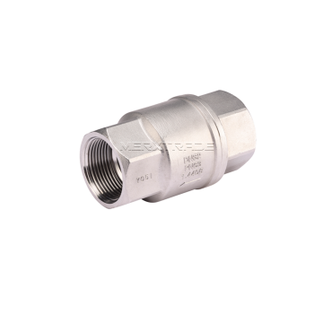 Check valve, spring valve, valve, check, spring, BSPP, threaded, ISO 228, stainless steel, SS 316, SS316, PN40, PN63, 40bar, 63 bar, CF8M, PTFE, RTFE