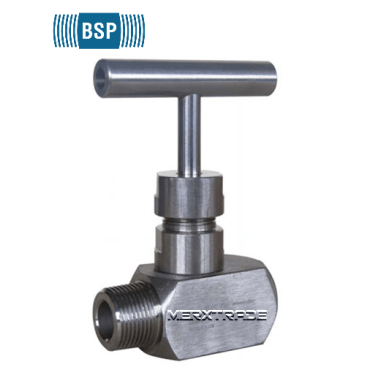 Naaldafsluiter binnen buiten draad RVS 316 PN400 BSPP needle valve male female threaded BSPP Stainless steel 488