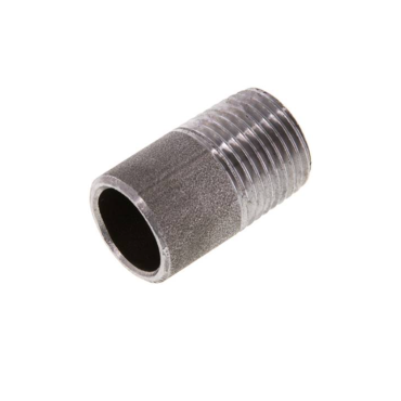 pipe nipple seamless, welding to threaded, steel, bspt