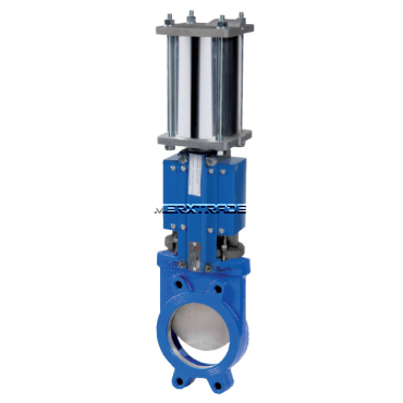 plaatafsluiter pneumatisch luchtbediend luchtaangedreven meskantafsluiter dubbelzijdig sluitend enkel zijdig  mesafsluiter knife gate valve pneumatic bi directional uni directional