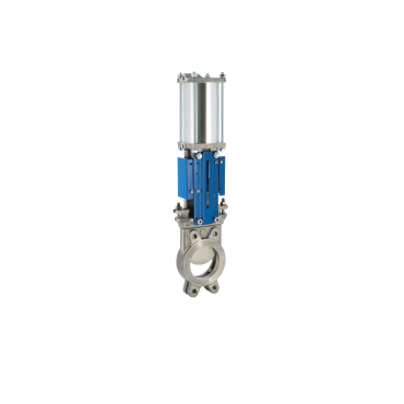 Knife gate valve pneumatic, double acting, stainless steel body, orbinox, cmo, Ako, Wehr, Ebro knife gate valves, brandoni, watergates, KSB, kosa, 