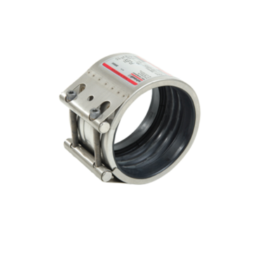 Straub  flex-2 pipe coupling, Norma  flex-2 pipe coupling, Teekay, Norma  flex-2 pipe coupling, Pull out resistant ic pipe coupling, Suitable for ic pipes, Tensile coupling, EPDM, NBR, Stainless steel, W5, W2, W4, 1.4301, Apparatus and machine constructio