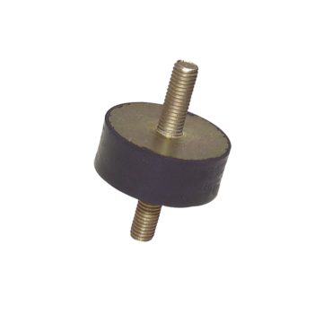 Trillingdemper NR 55° shore rubber 2 x draadeind, Trillingdemper rubber │Type A |Rubber NR55 shore |Staal verzinkt  | pompvoet demper, Trillingdemper rubber met draadeinden 2 zijdig, rubber NR55 shore. cilindrisch rubberdeel, depming voor pompen, flexibel
