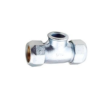 compression coupling type GEBO Primofit  t-piece  iron zinc pipe coupling