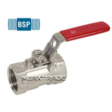 Kogelkraan 1delig roestvaststaal PN40 RVS draad BSPP ball valve stainless steel thread 708 Kogelkraan 1delig roestvaststaal PN40 RVS draad BSPP ball valve stainless steel thread 708