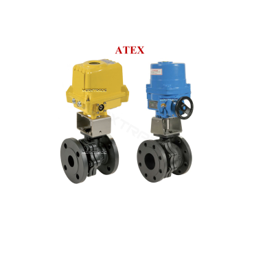 Ball valve split body flange steel Fire-safe with electric actuator 230V-AC ATEX Ball valve split body flange steel Fire-safe with electric actuator 230V-AC ATEX