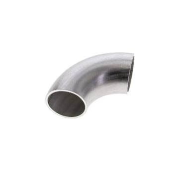 lasbocht 90 graden, langsnaad gelast, roestvrijstaal 1.4571, 316Ti, inox lasbocht, las knie,
