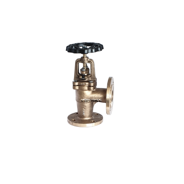 Klepafsluiter brons haaks Rg5 90 graden flenzen losseklep vasteklep globe valve bronze angle patern sdnr fixed stop disc